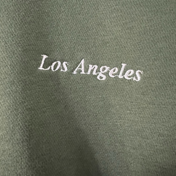 Olive Green Oversized Crewneck - Picture 2 of 6